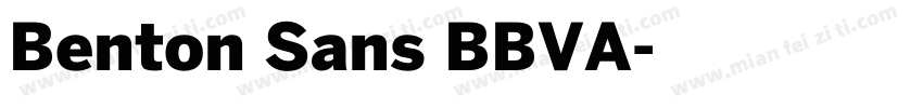 Benton Sans BBVA字体转换